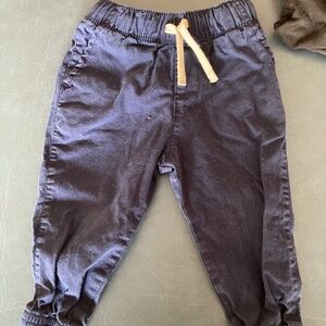 Kids Blue Cargo Joggers